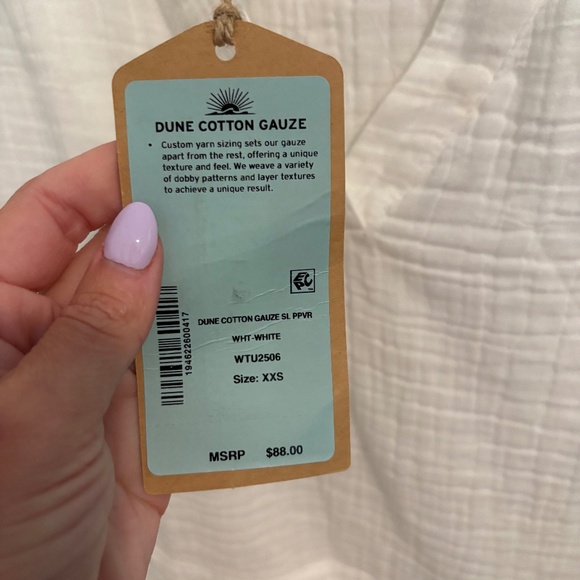 Faherty Women's Cream Tank Top - Picture 4 of 5